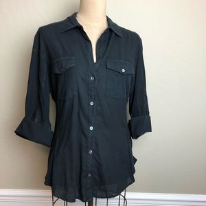 James Perse signature button front shirt
